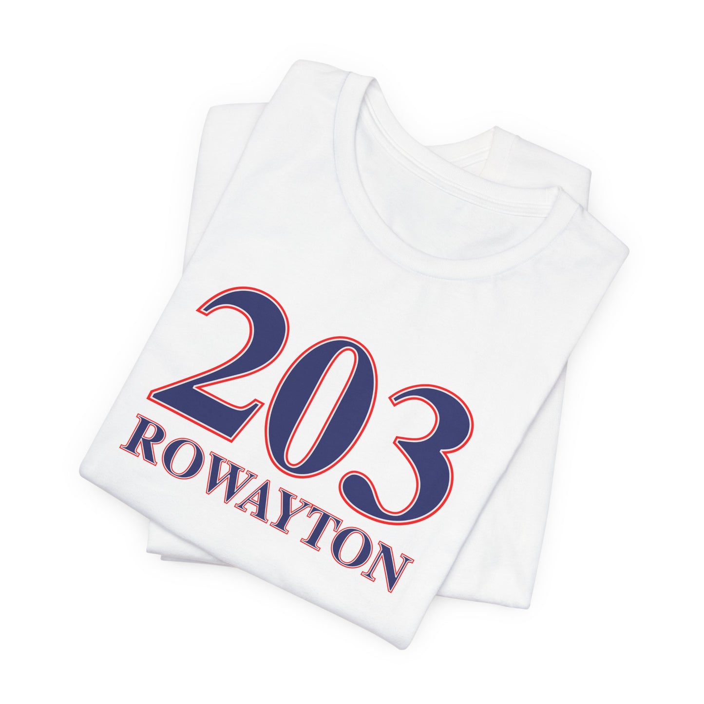 203 Rowayton Red, White & Blue Unisex Jersey Short Sleeve T-Shirt