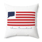 Avon Connecticut Flag Spun Polyester Square Pillow