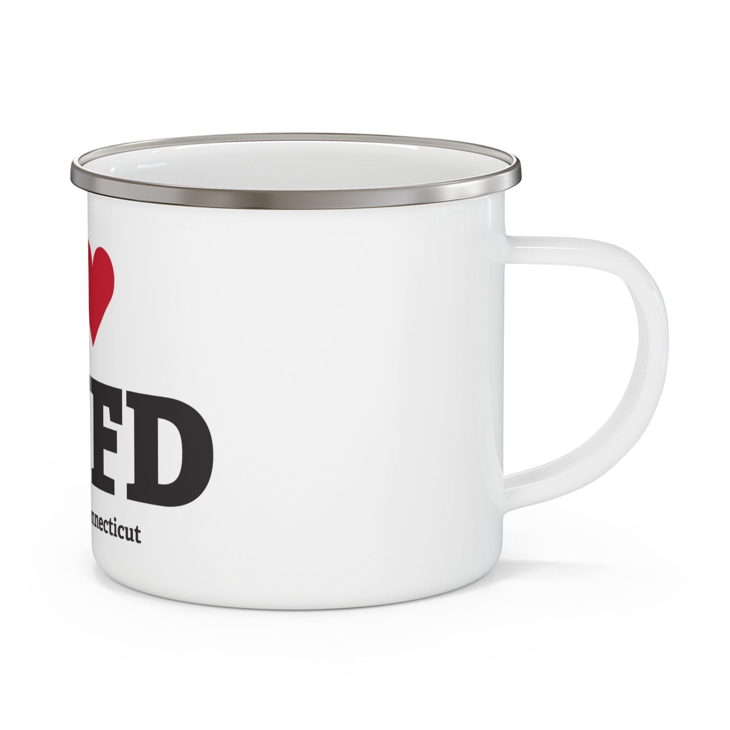 I Heart NWFD Enamel Camping Mug
