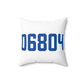 06804 Brookfield Connecticut Zip Code Spun Polyester Square Pillow