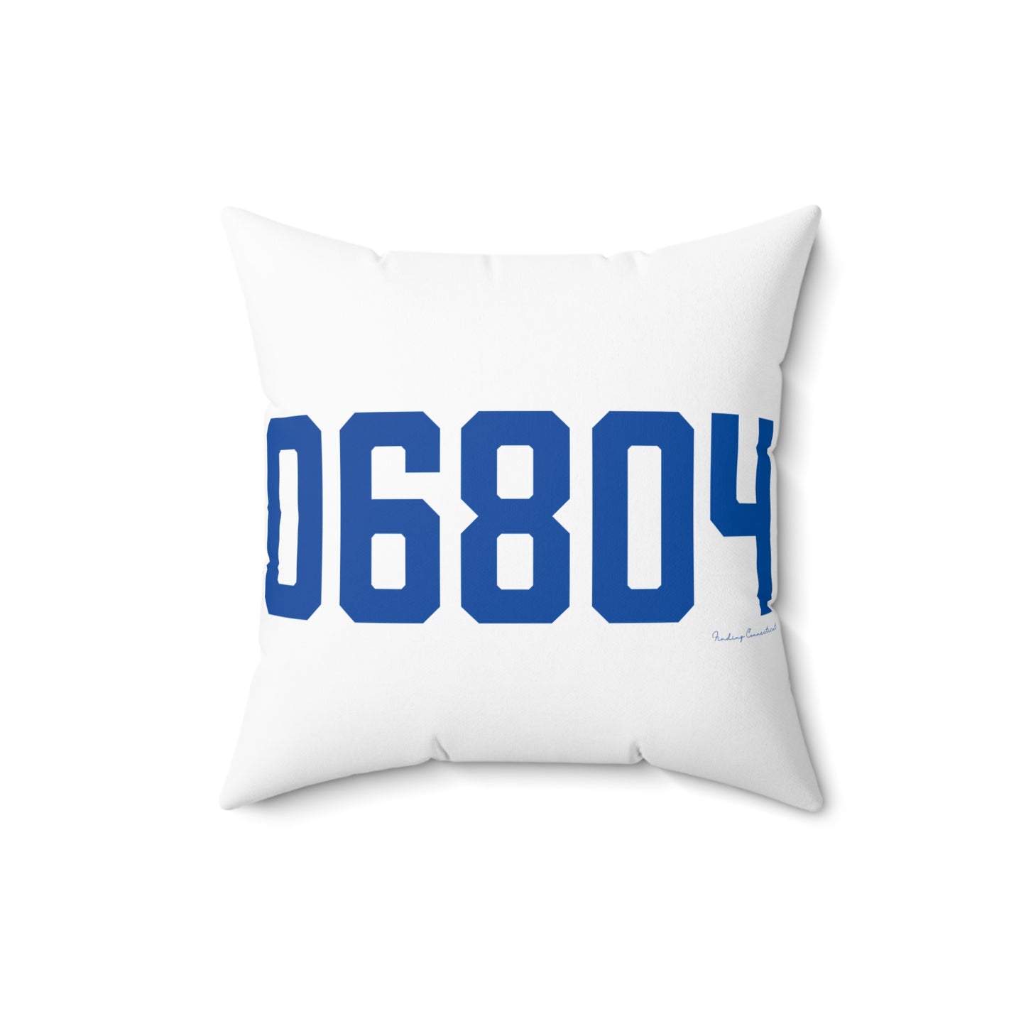 06804 Brookfield Connecticut Zip Code Spun Polyester Square Pillow