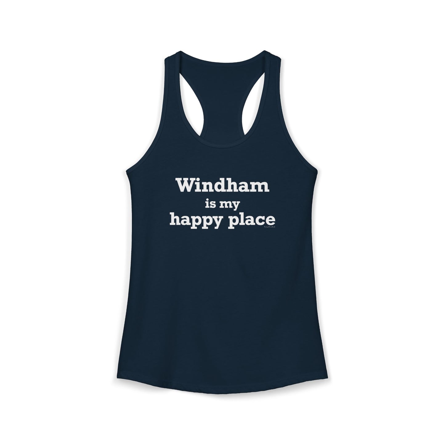 Windham is My Happy Place Women's Ideal Racerback Tank Top