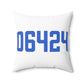 06464 East Hampton Connecticut Zip Code Spun Polyester Square Pillow