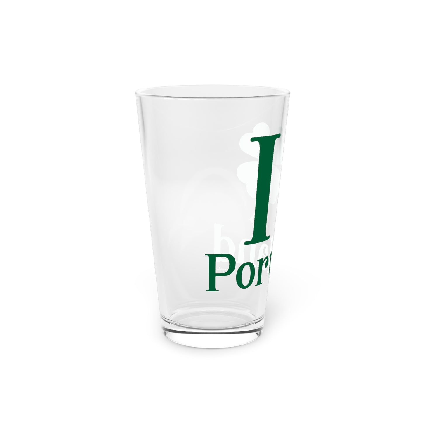 I Clover Portland Pint Glass, 16oz
