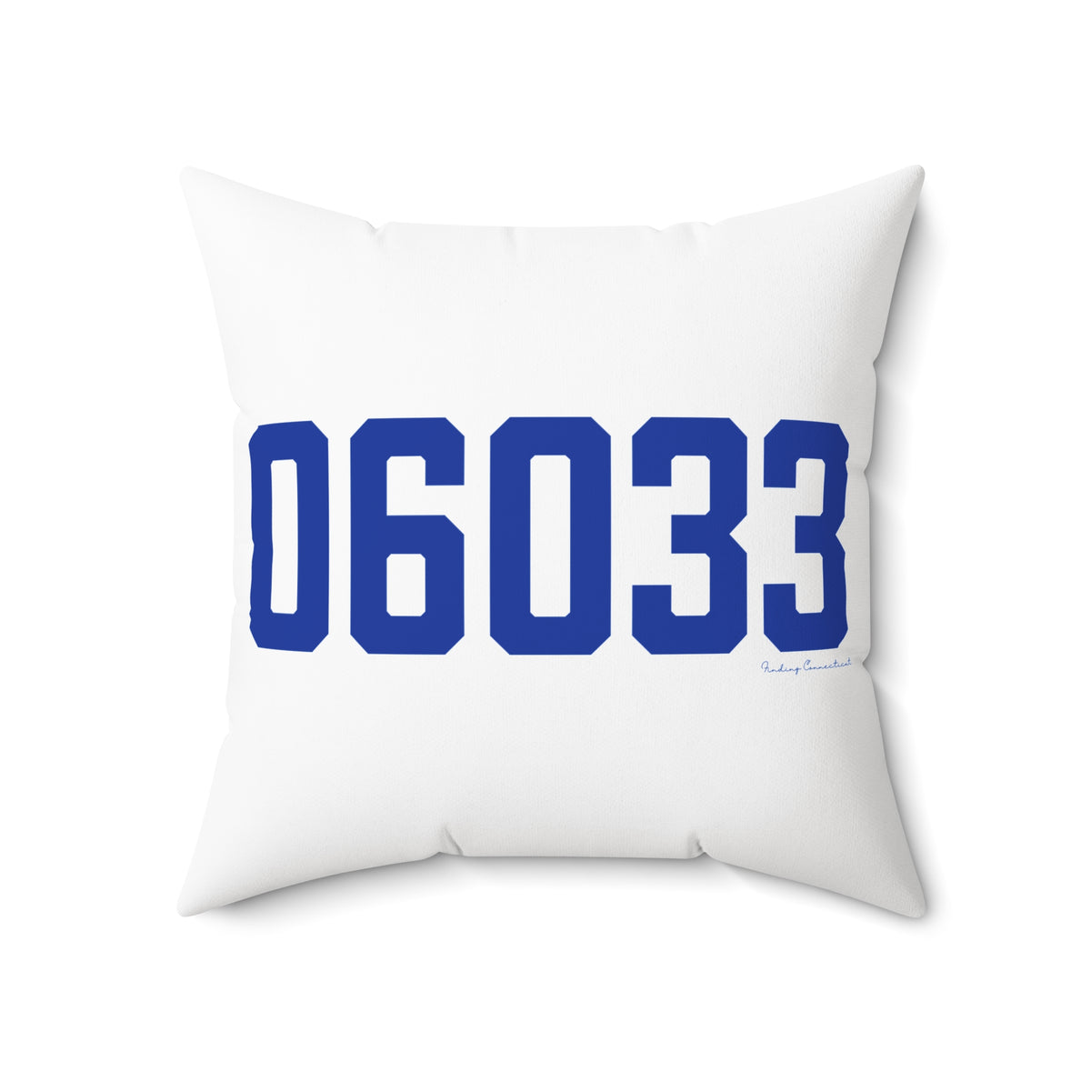 06033 Glastonbury Connecticut Zip Code Polyester Square Pillow