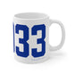 06033 Glastonbury Connecticut Zip Code Mug 11oz