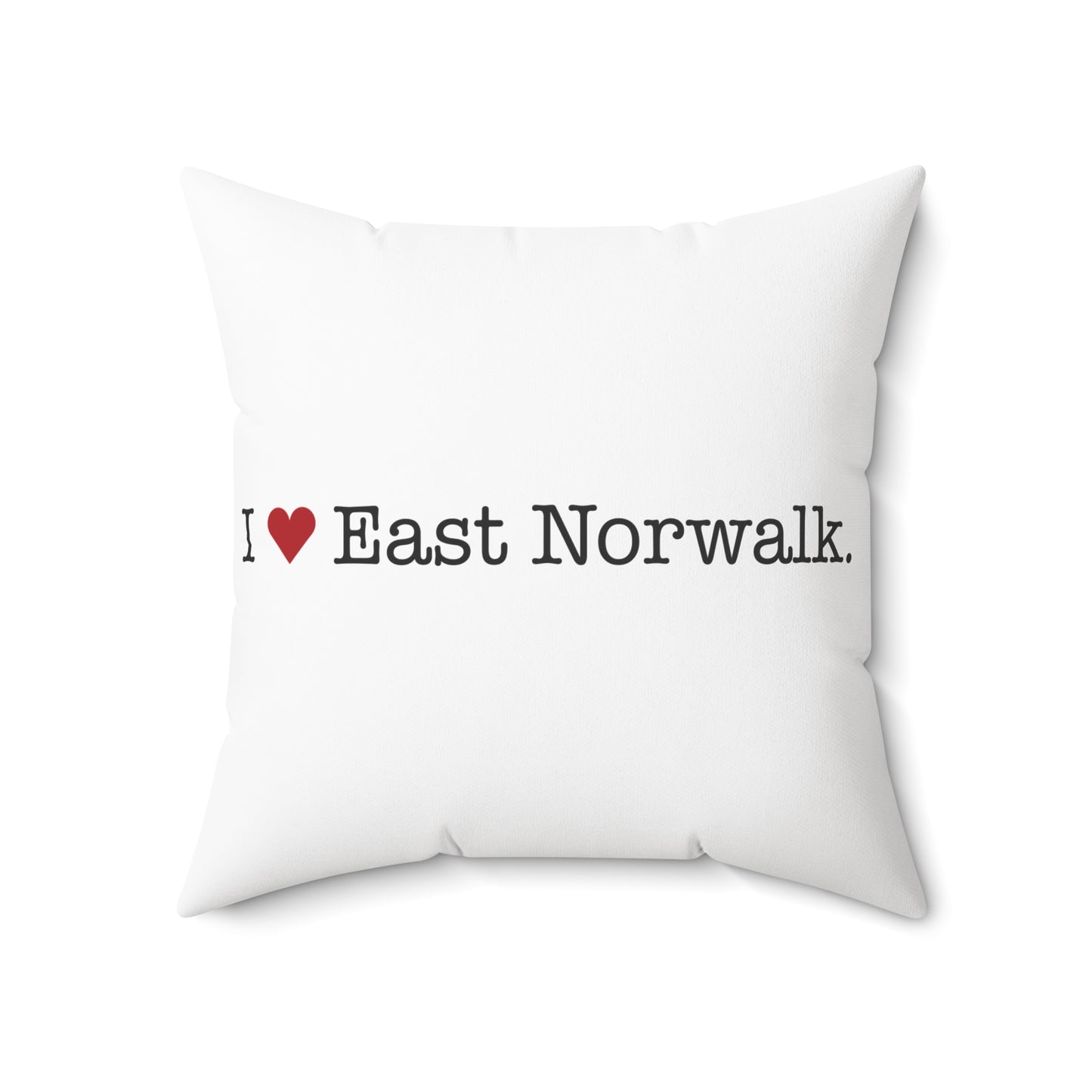 I Heart East Norwalk. Spun Polyester Square Pillow