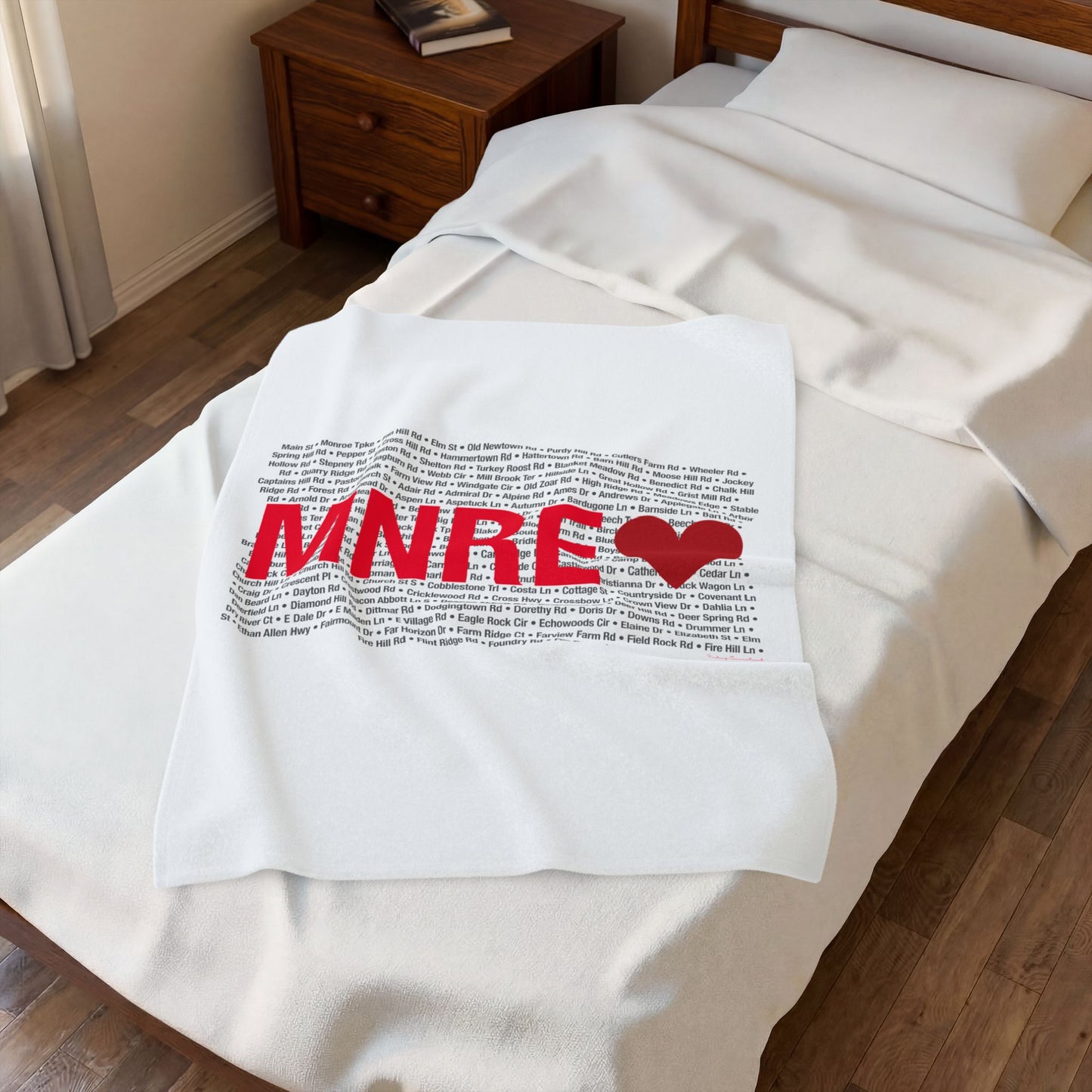 Monroe Love Velveteen Plush Blanket