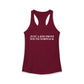 Just a kid from South Norwalk Women's Ideal Racerback Tank Top