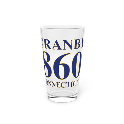 Granby 860 Connecticut Pint Glass, 16oz