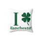 I Clover Manchester Spun Polyester Square Pillow