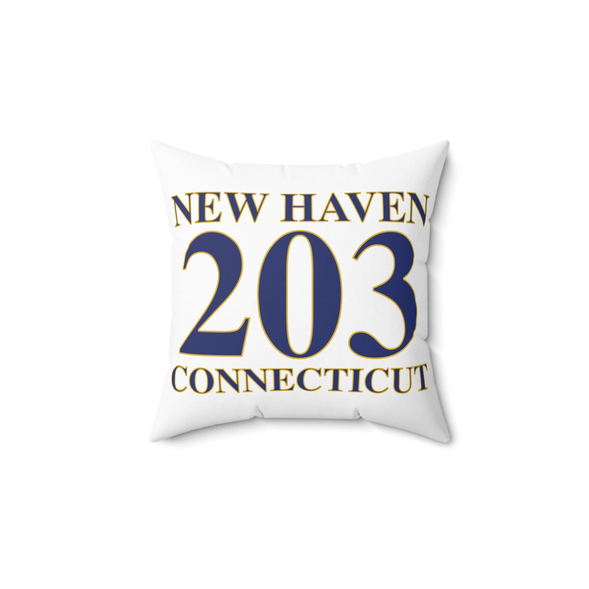 New Haven 203 Connecticut Polyester Square Pillow