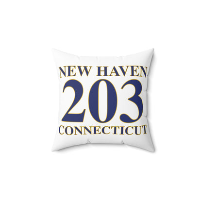 New Haven 203 Connecticut Polyester Square Pillow
