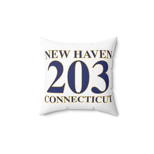New Haven 203 Connecticut Polyester Square Pillow
