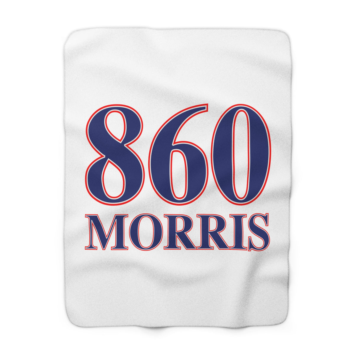 Morris Red, White & Blue Sherpa Fleece Blanket