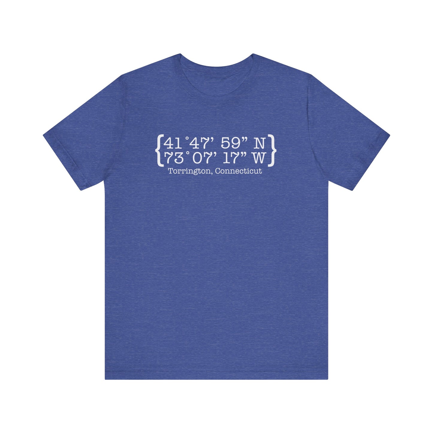 Torrington Coordinates Unisex Jersey Short Sleeve Tee