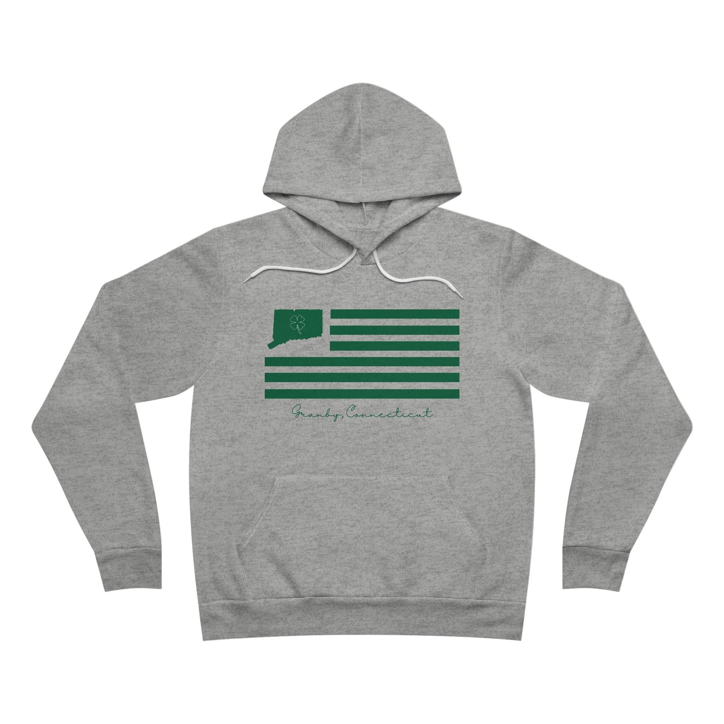 Granby Connecticut St. Patrick’s Day Flag Unisex Sponge Fleece Pullover Hoodie