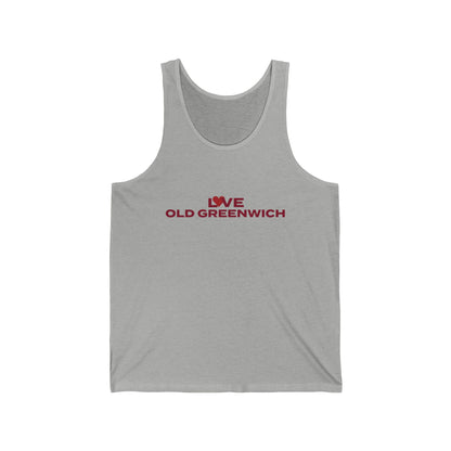 Love Old Greenwich Unisex Jersey Tank Top