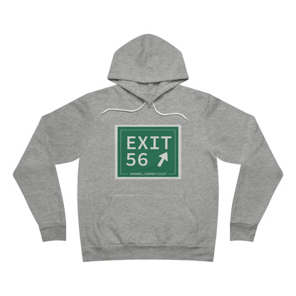 Vintage Exit 56 WCP Sign Unisex Sponge Fleece Pullover Hoodie