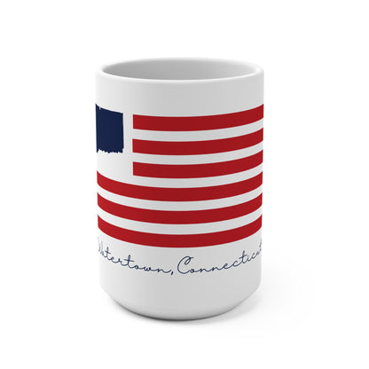 Watertown  Connecticut Flag Mug 15oz