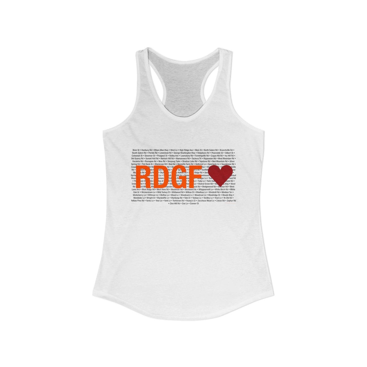 Ridgefield Love  Women's Ideal Racerback Tank Top