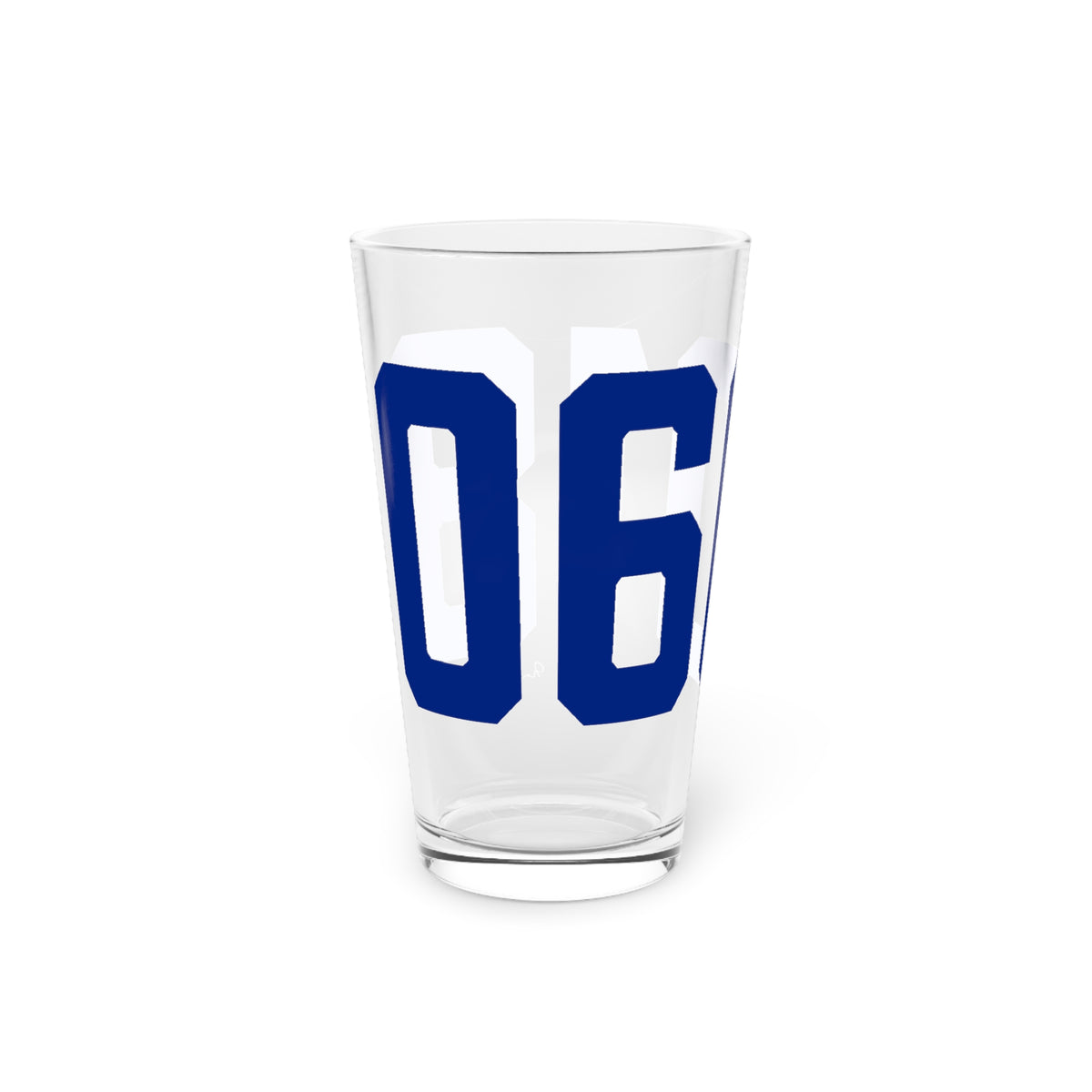 06018 North Canaan Connecticut Zip Code Pint Glass, 16oz