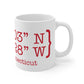 Norwalk Coordinates Mug 11oz