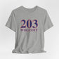 203 Wolcott Red White & Blue Unisex Jersey Short Sleeve T-Shirt