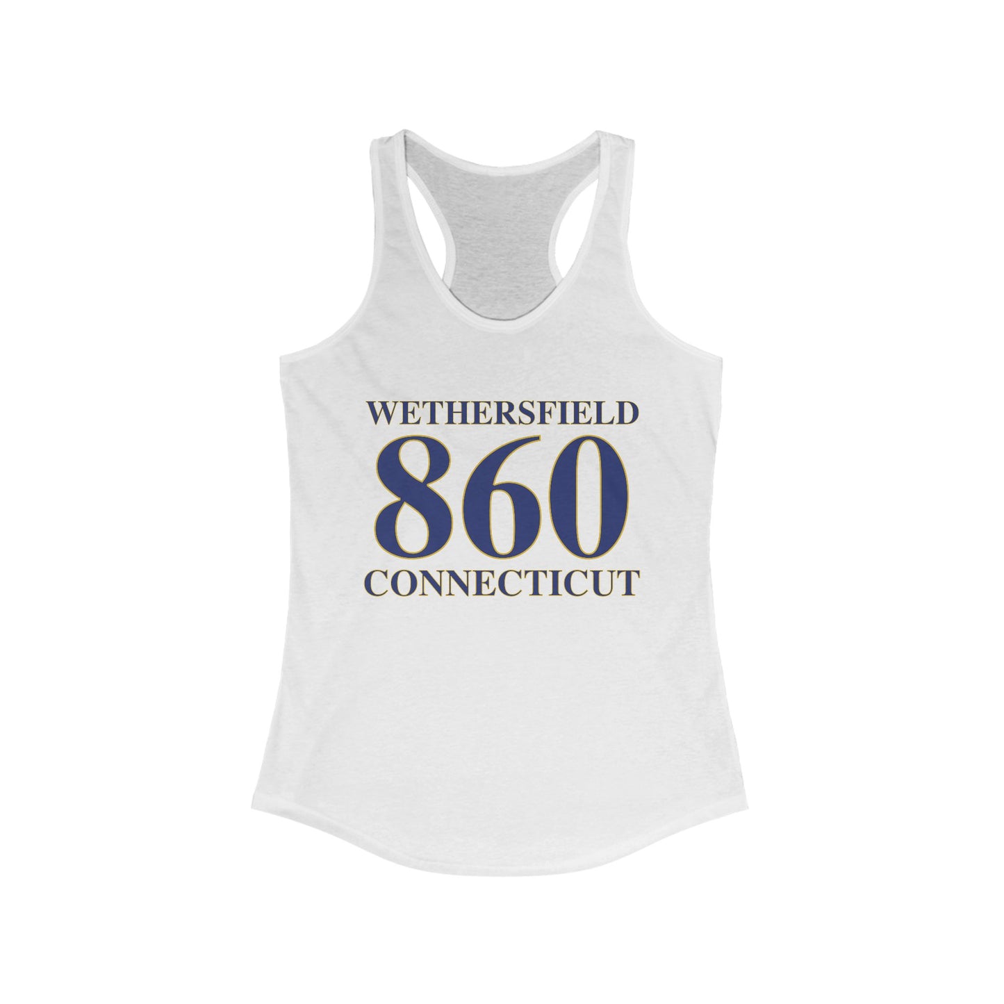 Wethersfield 860 Connecticut Women's Ideal Racerback Tank