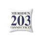 Meriden 203 Connecticut Polyester Square Pillow