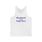 Woodstock is My Happy Place Unisex Jersey Tank Top