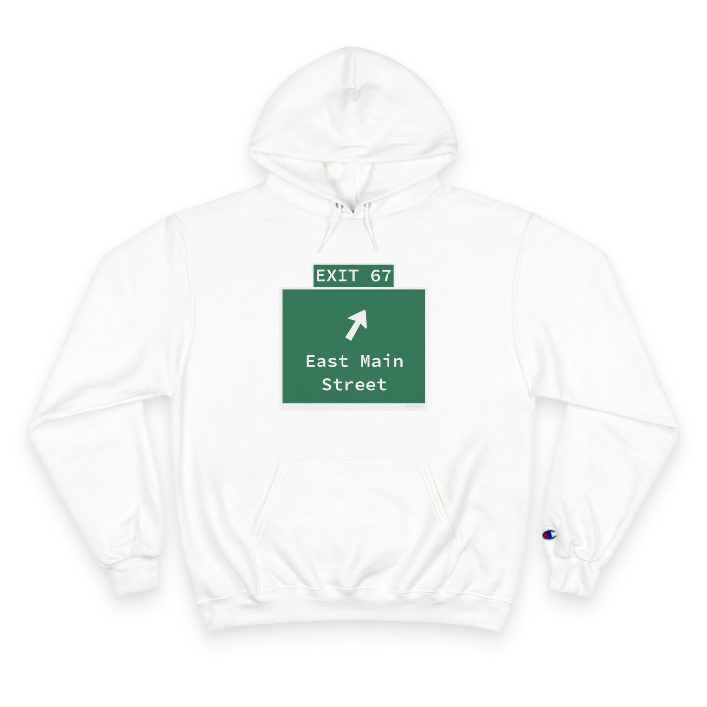 Vintage WCP Exit 67 Sign Champion Hoodie