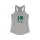 I Clover Orange Women's Ideal Racerback Tank Top