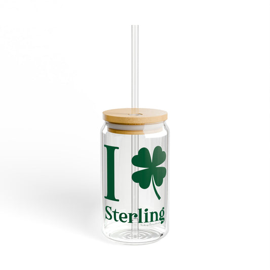 I Clover Sterling Sipper Glass, 16oz
