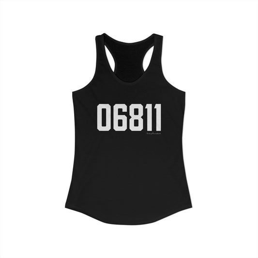 06811 Danbury CT Zip Code Women's Ideal Racerback Tank Top