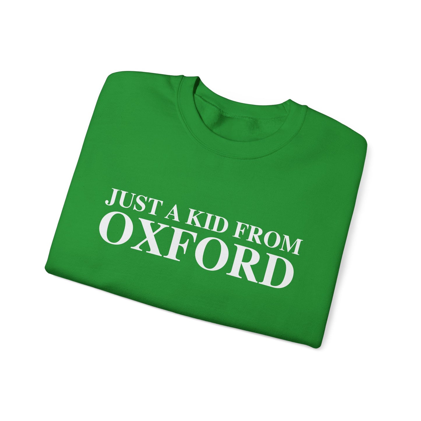 Just a kid from Oxford Unisex Heavy Blend™ Crewneck Sweatshirt