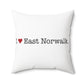 I Heart East Norwalk. Spun Polyester Square Pillow