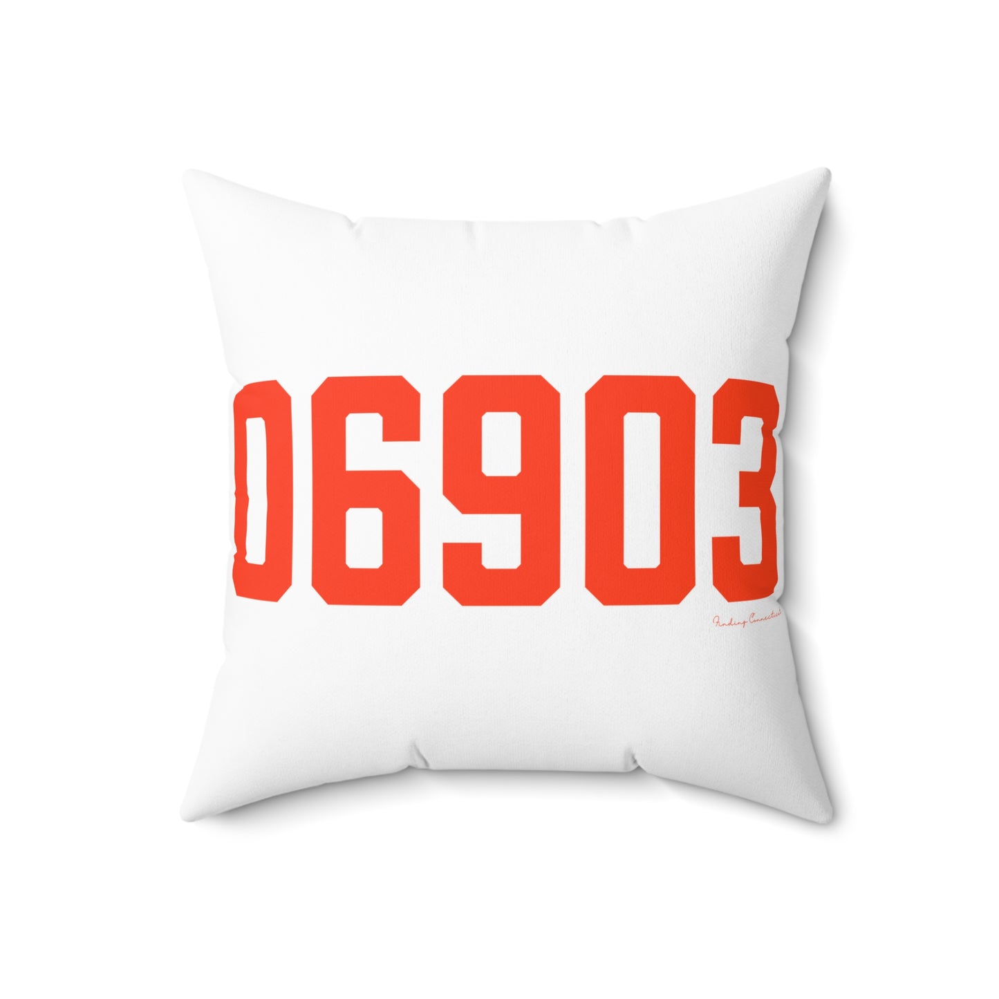06903 Stamford Connecticut Zip Code Spun Polyester Square Pillow