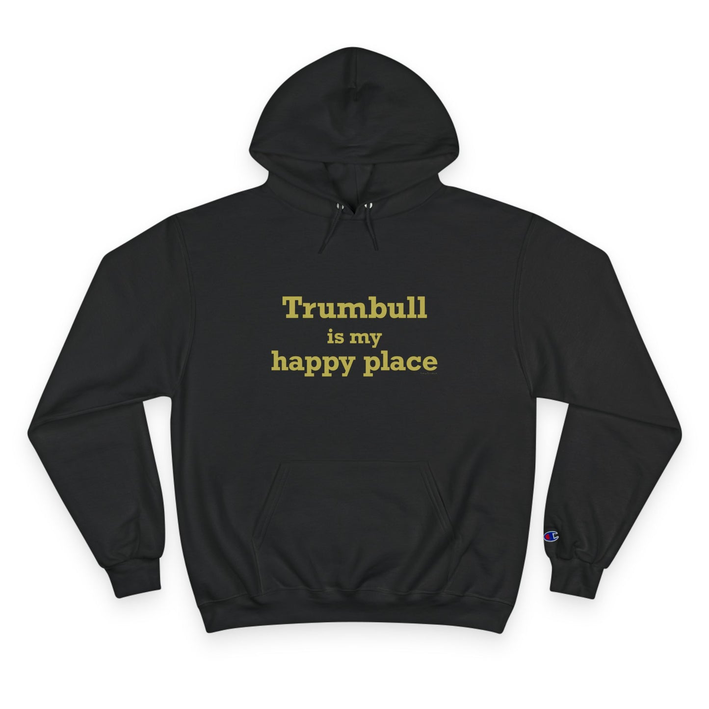 Trumbull Is My Happy Place Champion Hoodie
