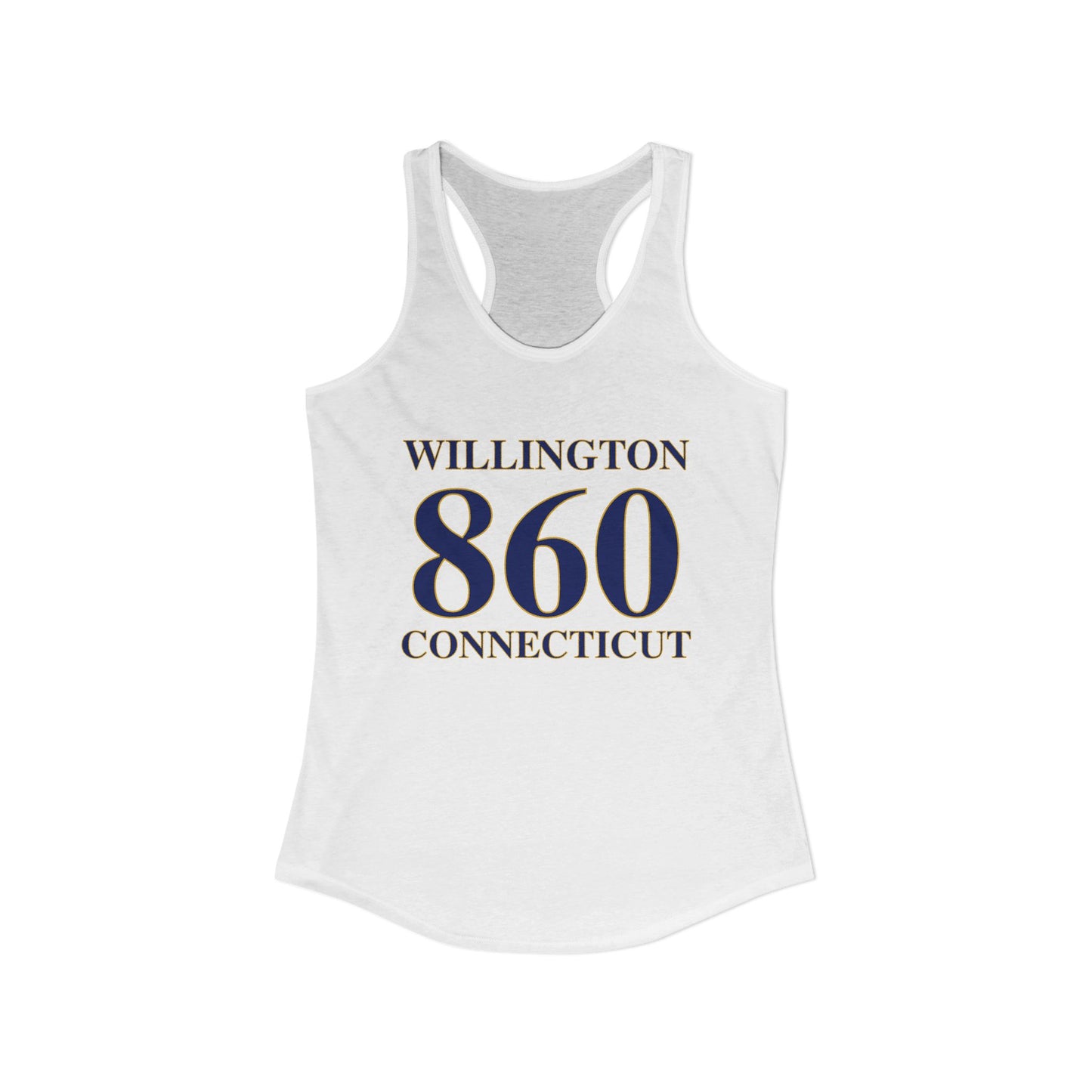 Willington 860 Connecticut Women's Ideal Racerback Tank Top