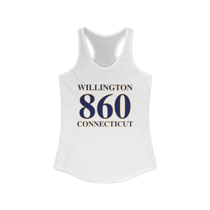Willington 860 Connecticut Women's Ideal Racerback Tank Top
