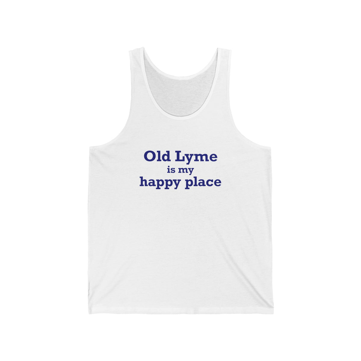 Old Lyme is My Happy Place Unisex Jersey Tank Top