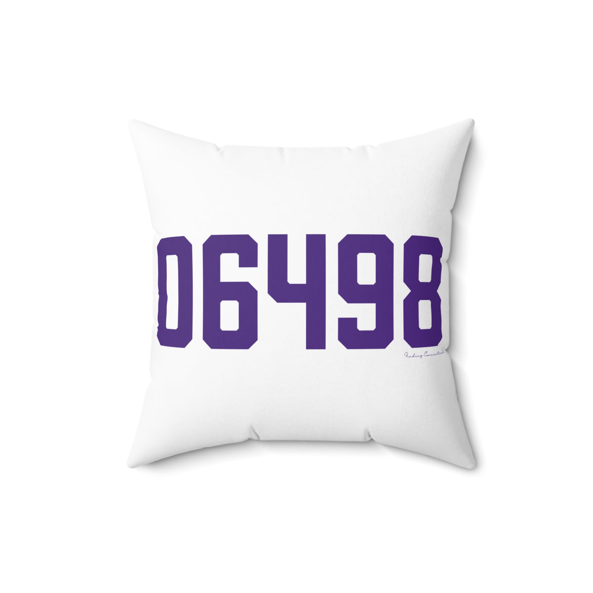 06498 Westbrook Connecticut Zip Code Spun Polyester Square Pillow
