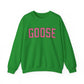 Goose Zip Code  Pink & Black Unisex Heavy Blend™ Crewneck Sweatshirt