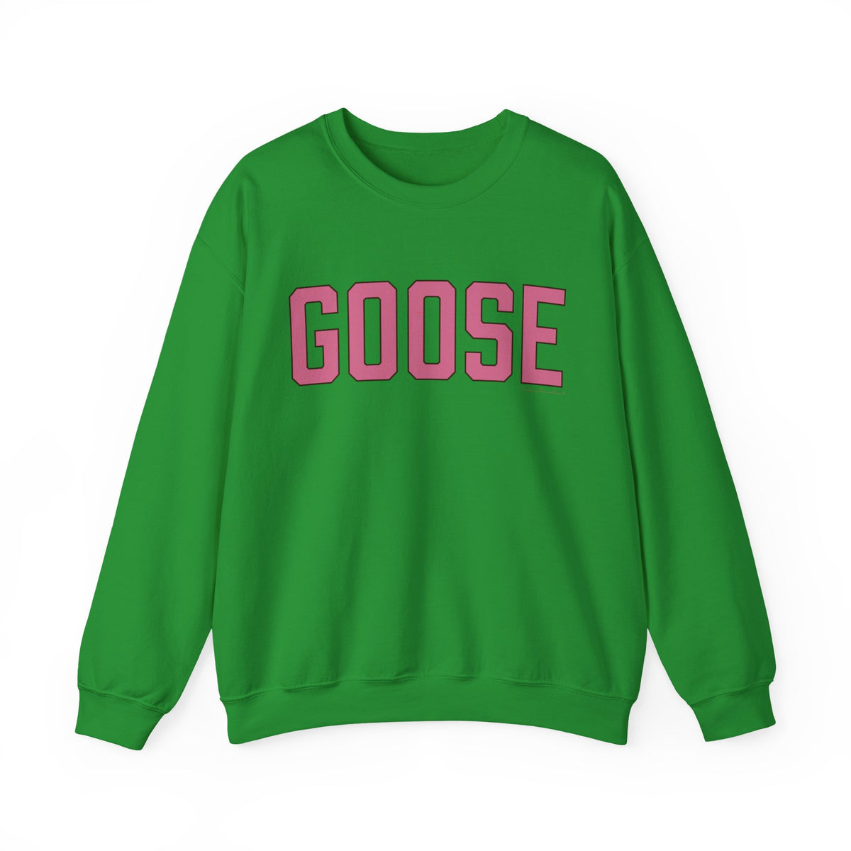 Goose Zip Code  Pink & Black Unisex Heavy Blend™ Crewneck Sweatshirt