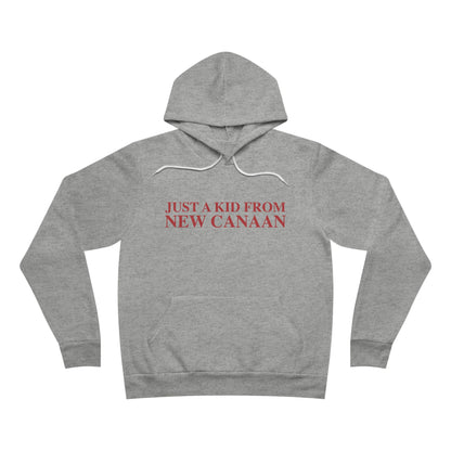 Just a kid from New Canaan Unisex Sponge Fleece Pullover Hoodie