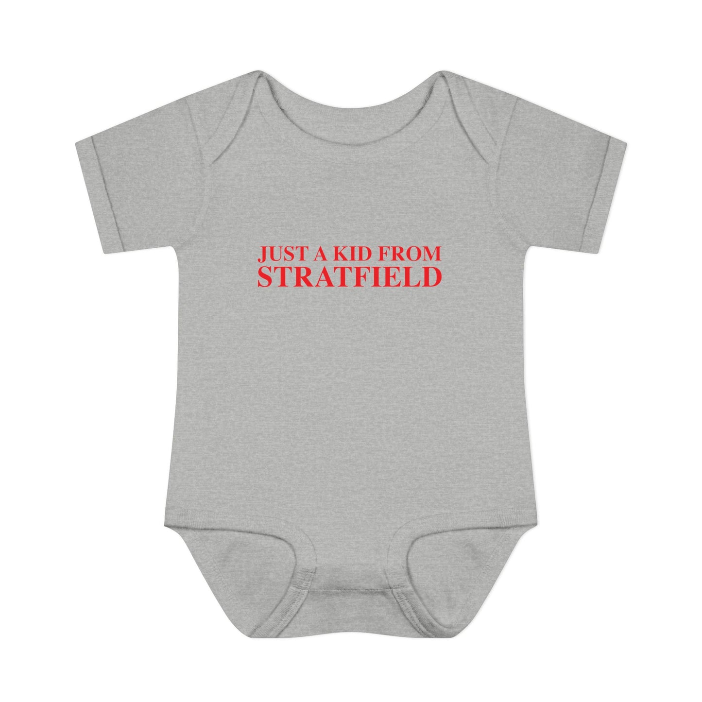 Just a kid from Stratfield Infant Baby Rib Bodysuit