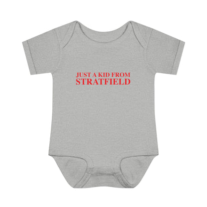 Just a kid from Stratfield Infant Baby Rib Bodysuit