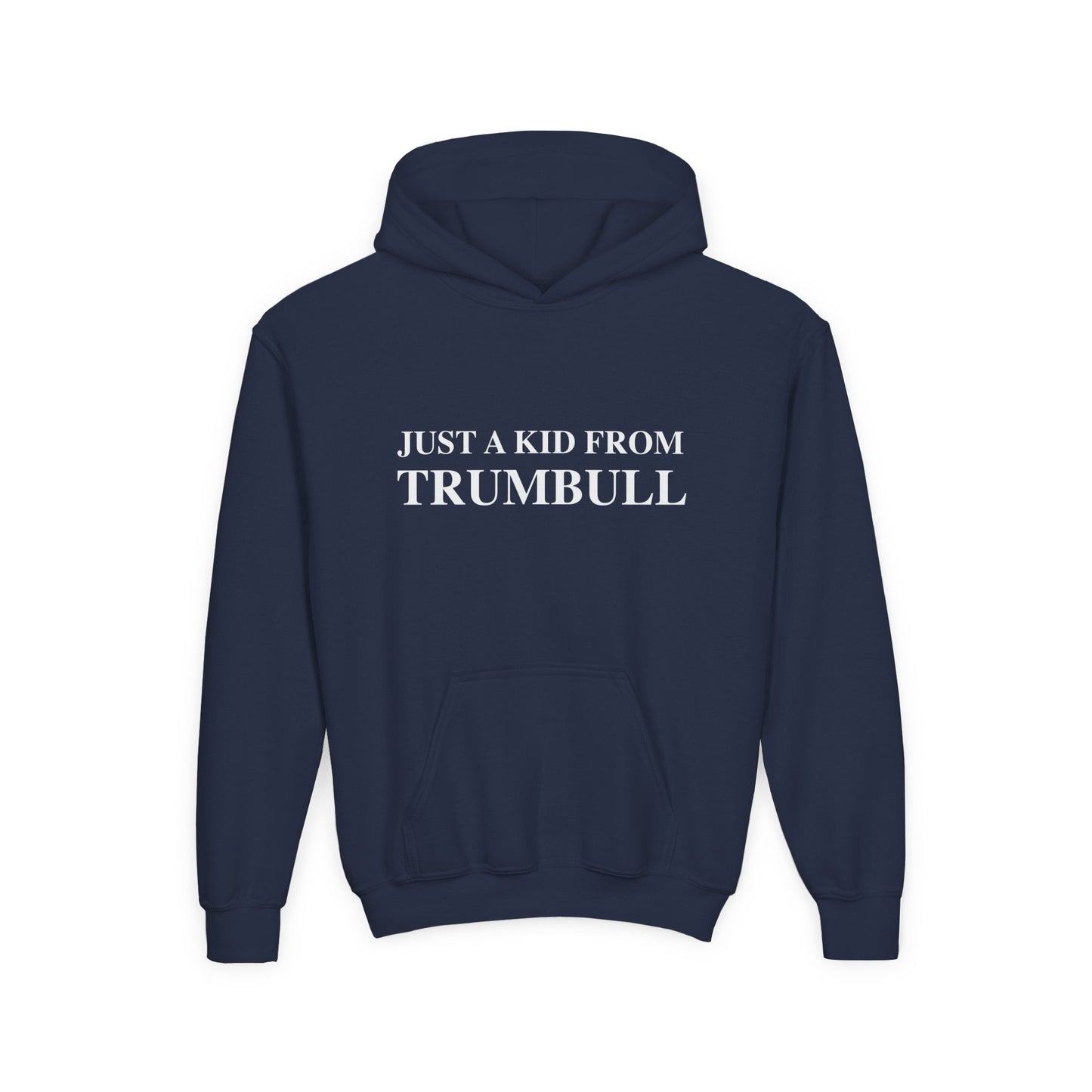 Just a kid from Trumbull  Youth Heavy Blend Hooded Sweatshirt
