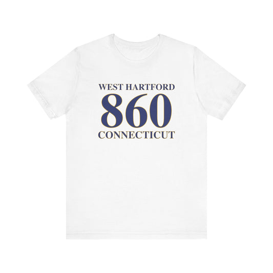 West Hartford 860 Connecticut Unisex Jersey Short Sleeve T-Shirt